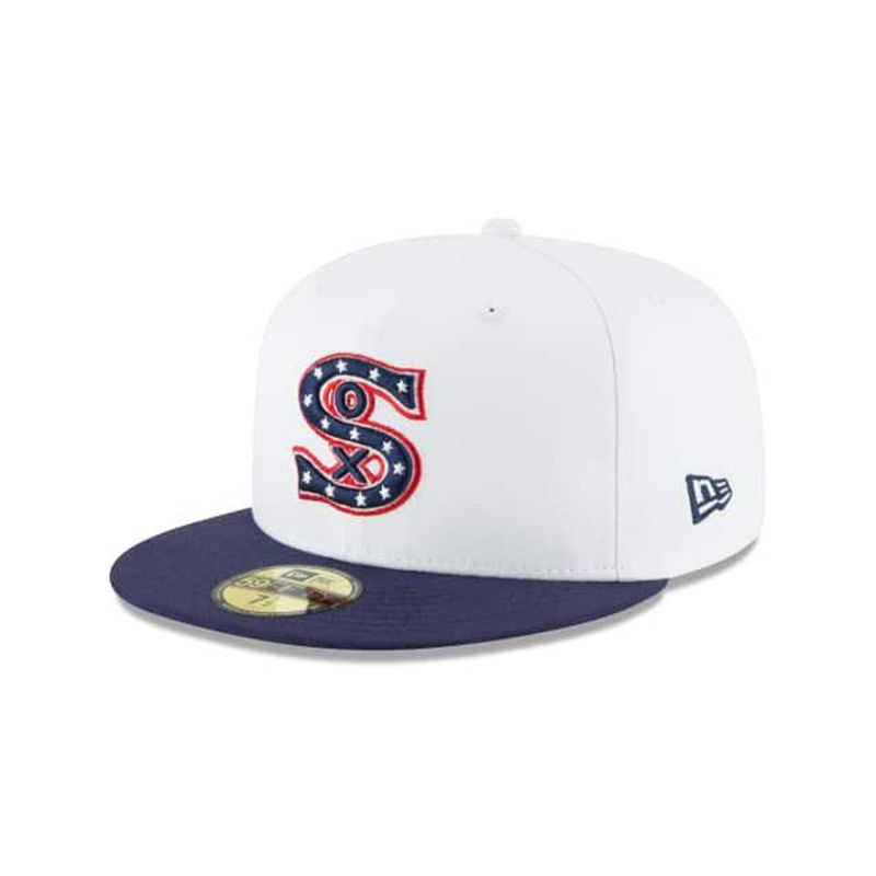 MLB Chicago White Sox 1917 Cooperstown Wool 59Fifty Fitted (TIN7830) - White New Era Caps